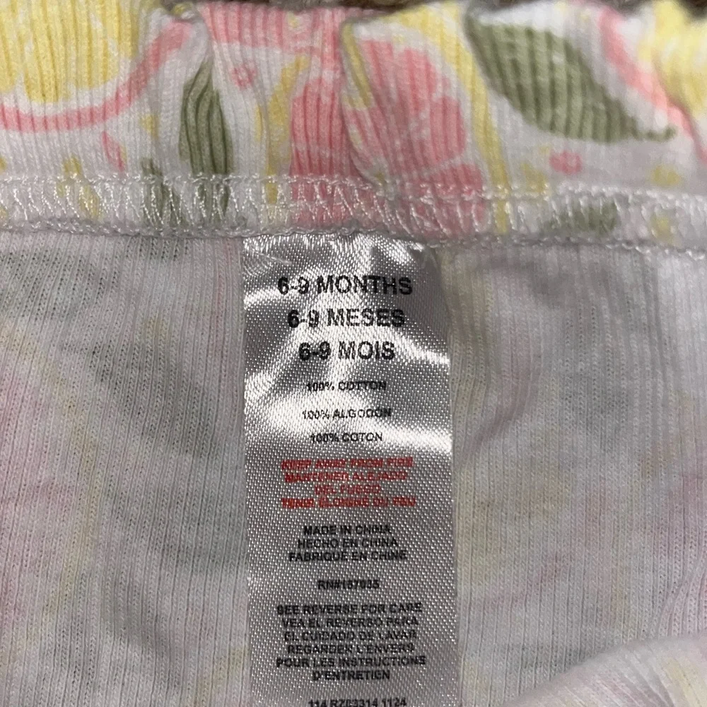 NWOT Rachel and Zoe baby girls size 6/9M summer lemon patterned set - Picture 4 of 7
